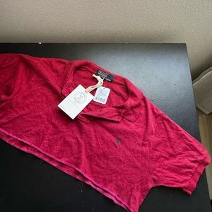 Ralph Lauren Red Crop Top